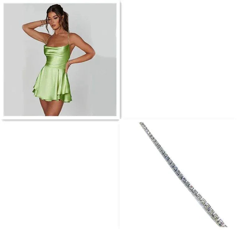 Sexy Suspender Skirt for Women - A-Line Backless Dress - ZA-Zola
