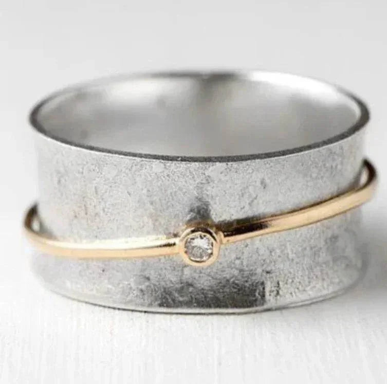 Vintage Hollow Geometric Silver Unisex Ring - ZA-Zola