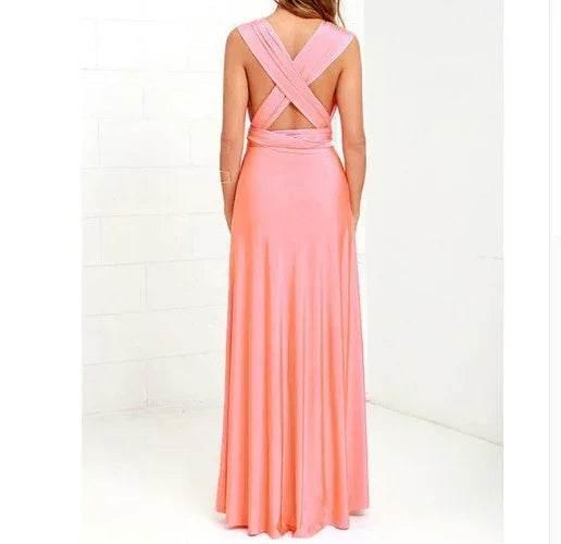15-Way Convertible Maxi Dress – Sexy Backless Boho Wrap - ZA-Zola