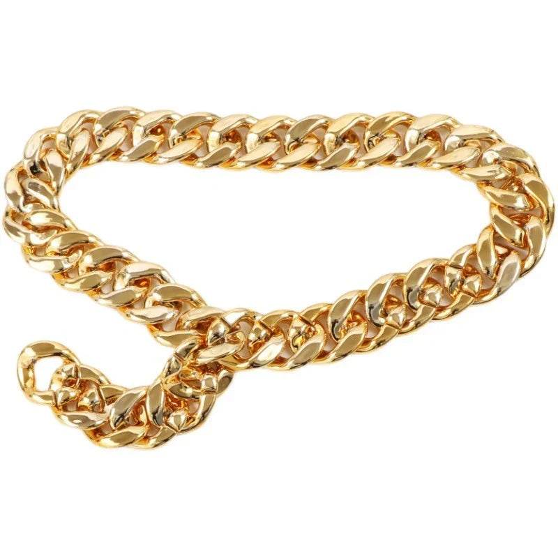 Gold Thick Chain Waist Chain – Casual Style for Women - ZA-Zola