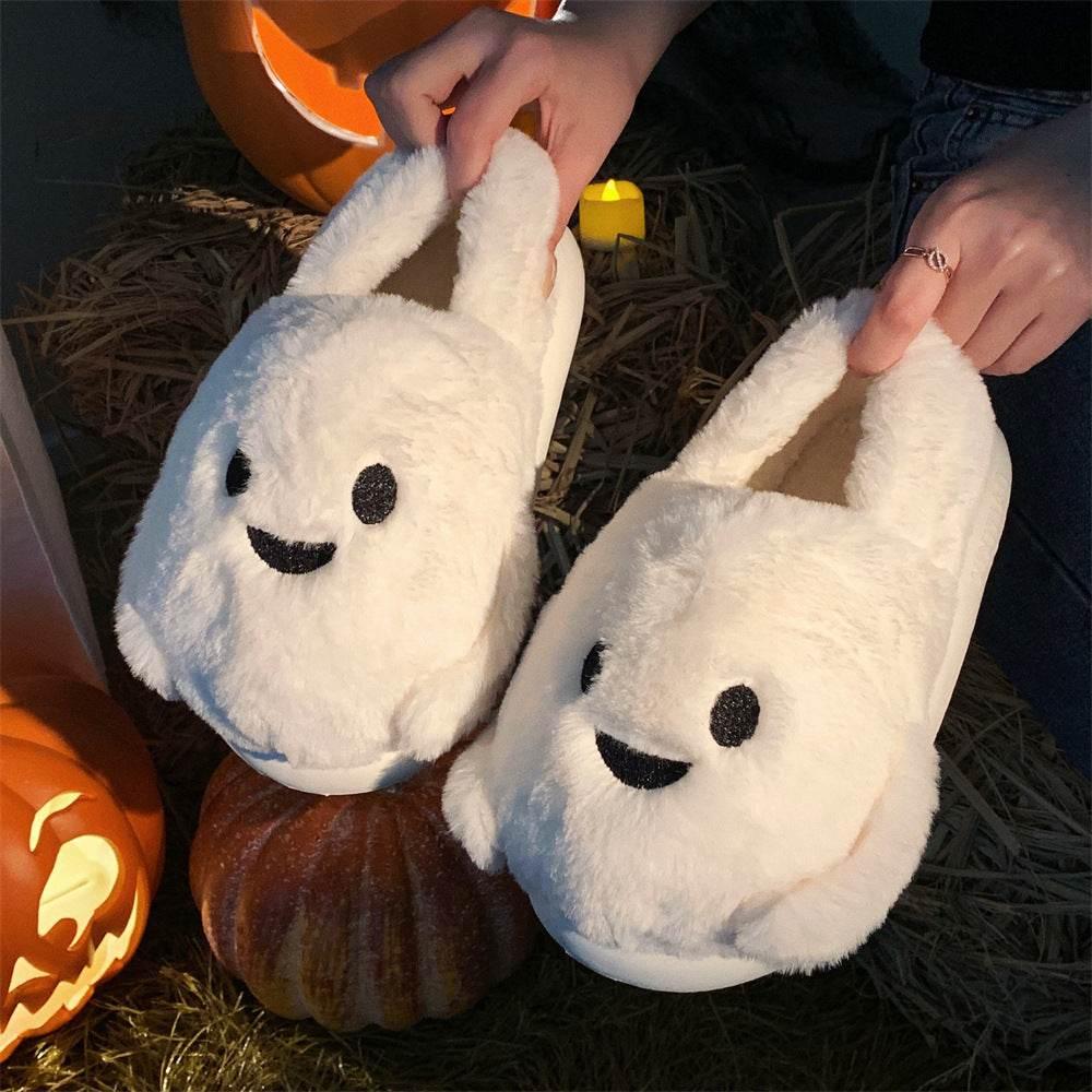 ZA-Zola Halloween Ghost Slippers | Cozy Couples - ZA-Zola