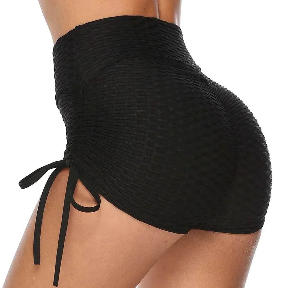 Drawstring Butt Lift Gym Shorts – Women’s Workout Wear - ZA-Zola