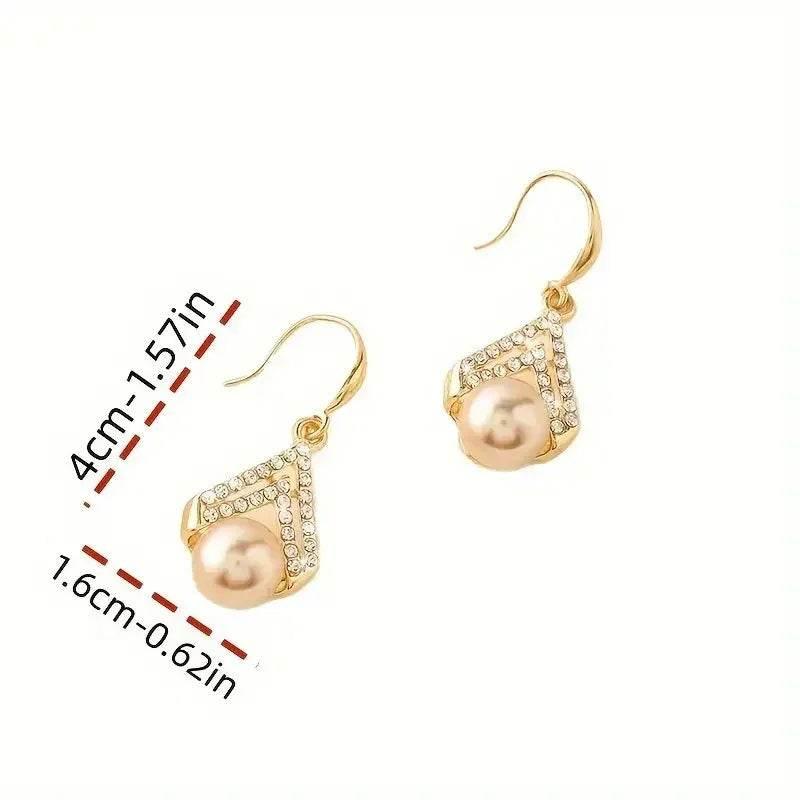 Elegant Water Drop Pearl Earrings for Women - ZA-Zola