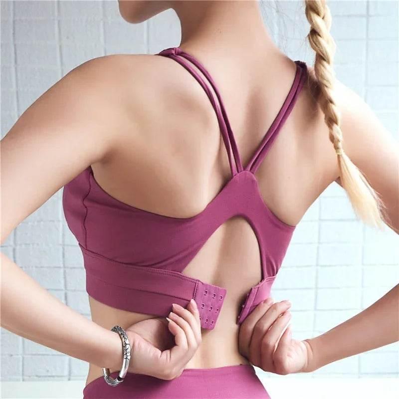Adjustable Back Sports Bra - Supportive & Stylish - ZA-Zola