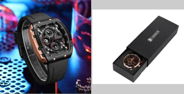 Men's Six-Pin Quartz Sports Watch – Stylish & Durable - ZA-Zola