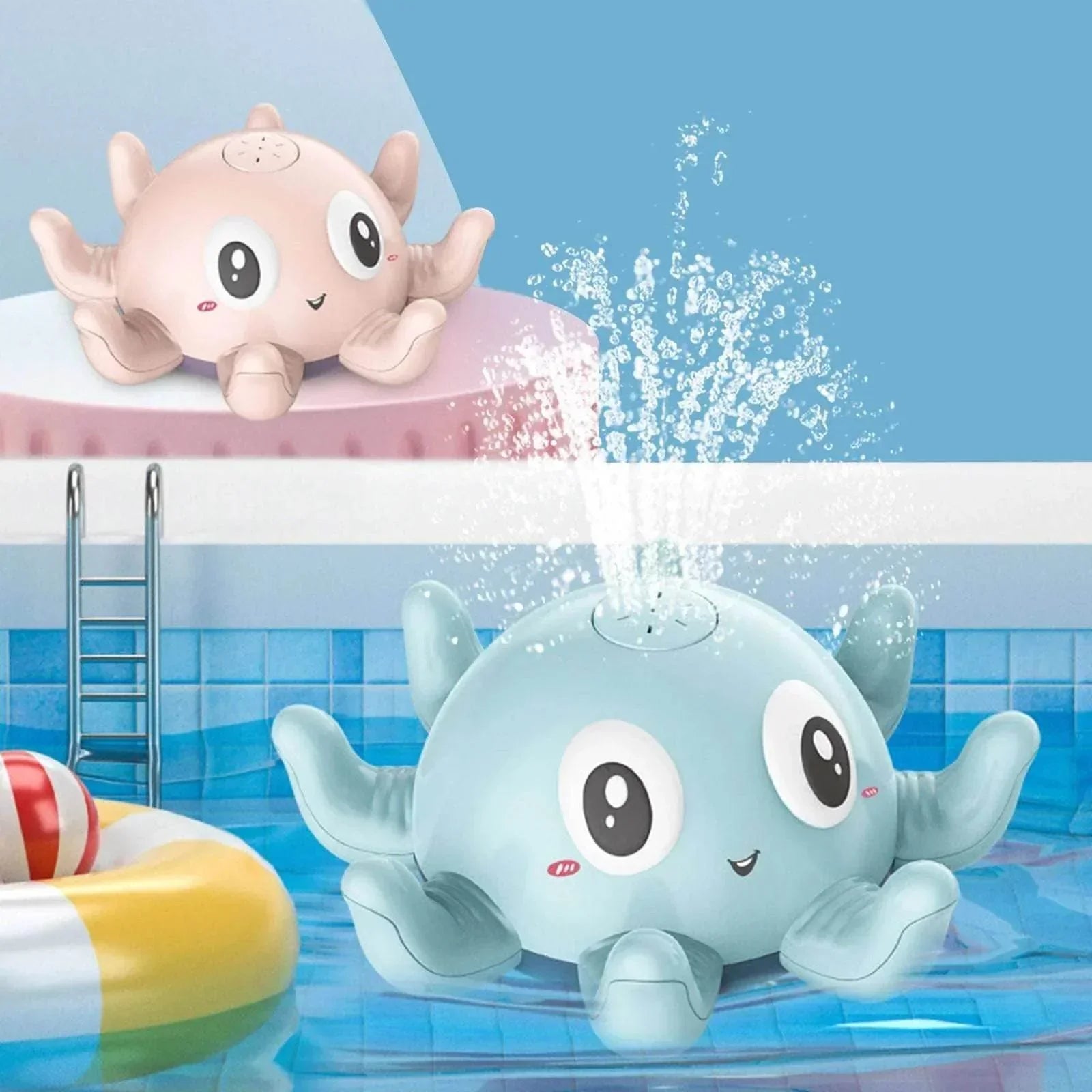 Interactive Baby Bath Toy with Water Spray & Lights - ZA-Zola