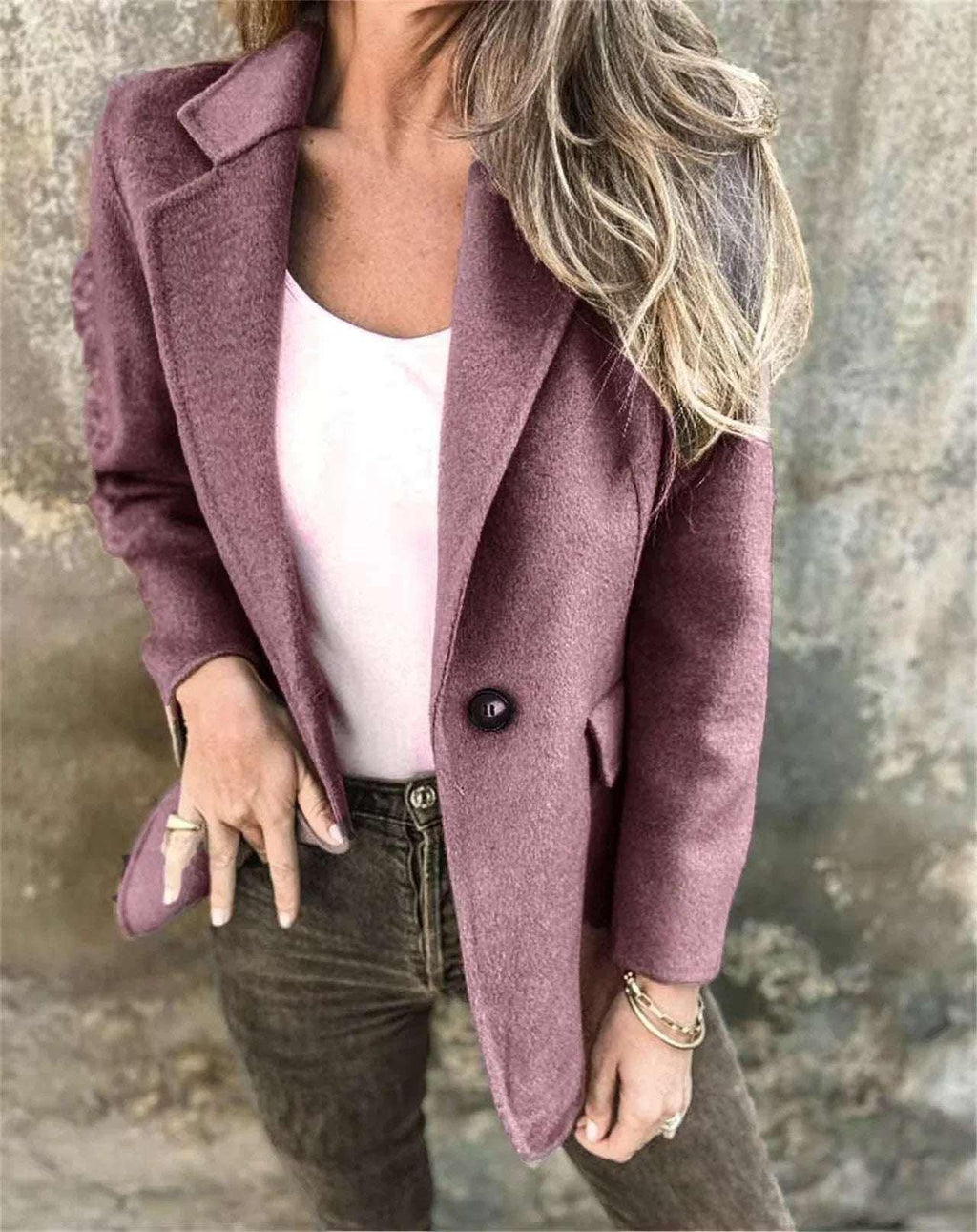 Short Blazer Jacket Women Winter Commuter - ZA-Zola