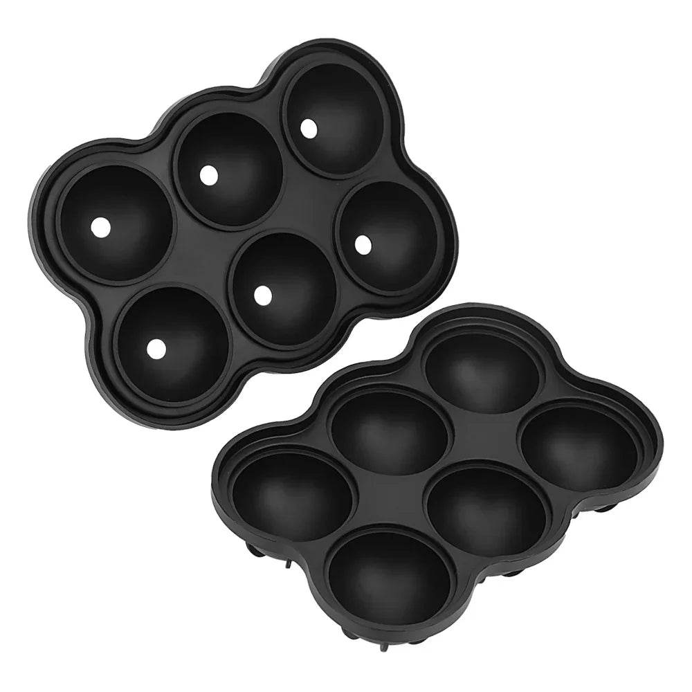 Large Silicone Ice Ball Tray – 6 Cell Sphere Mold - ZA-Zola