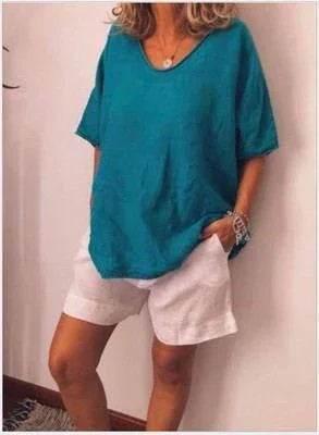 Loose Summer T-Shirt for Women | Breathable & Chic - ZA-Zola