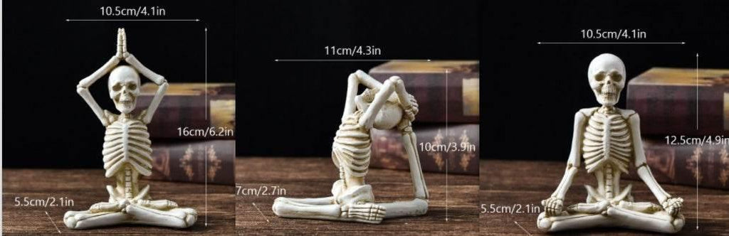 ZA-Zola Halloween Horror Yoga Skull Skeleton Ornaments - ZA-Zola