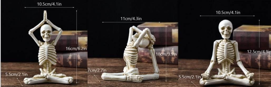 ZA-Zola Halloween Horror Yoga Skull Skeleton Ornaments - ZA-Zola