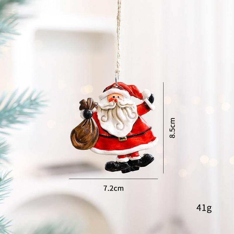 Christmas Gingerbread Snowman Pendant Cute Small Decor - ZA-Zola