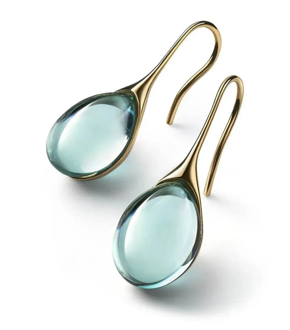 Nine-Color Cat's Eye Gem Earrings – Elegant Shine - ZA-Zola