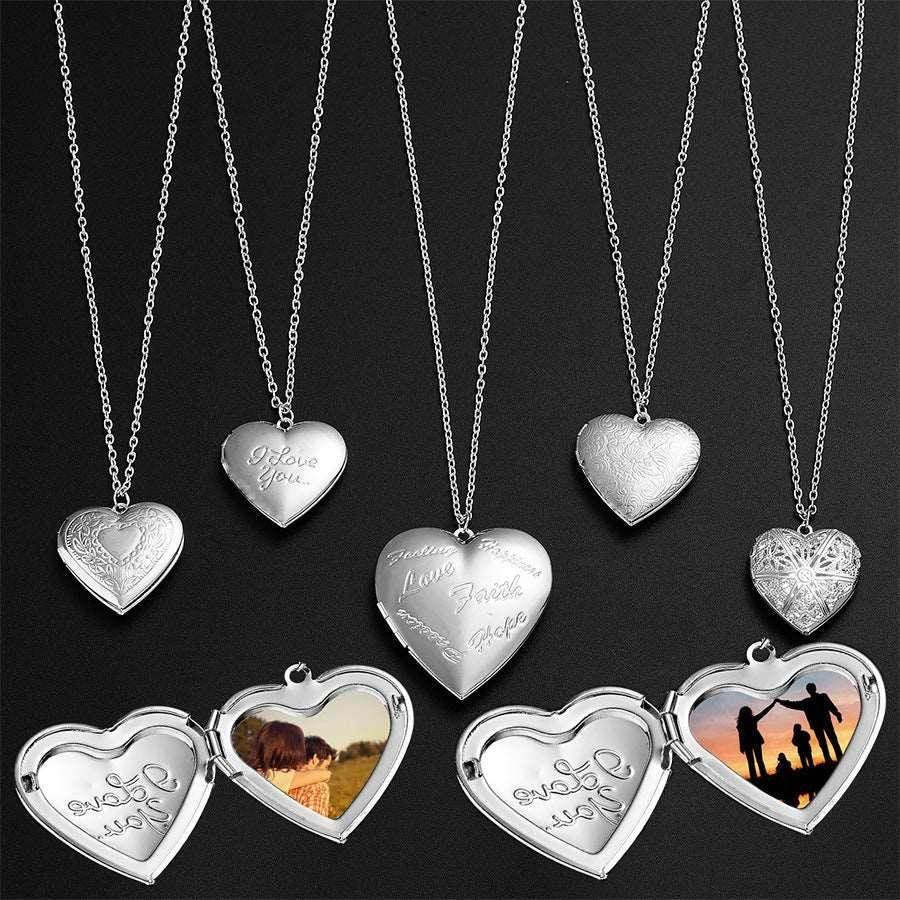 Personalized Heart Photo Necklace – Valentine's Gift - ZA-Zola