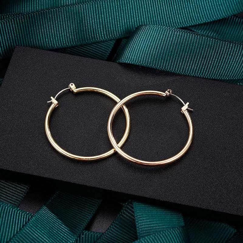 Gold & Silver Temperament Ring Earrings - ZA-Zola