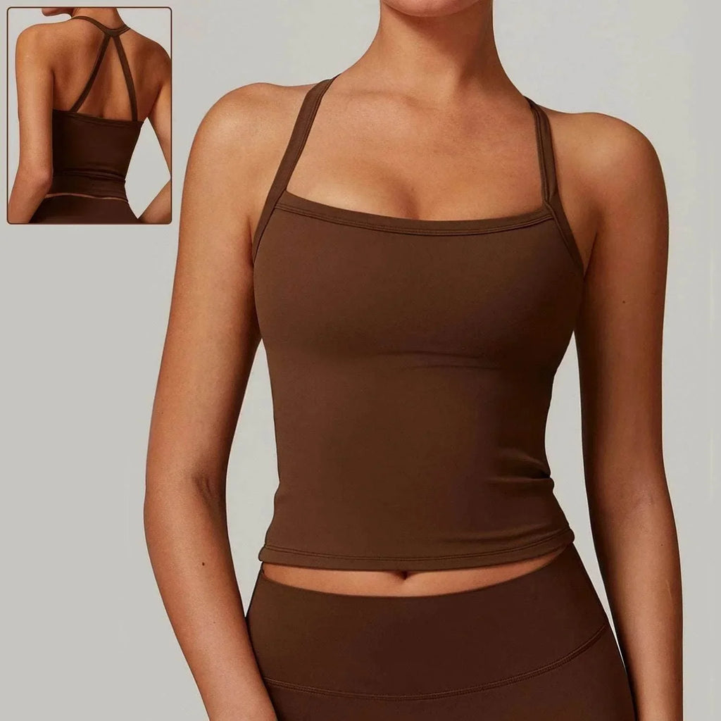 Beauty Back Yoga Vest - Quick-Dry Workout Tank - ZA-Zola