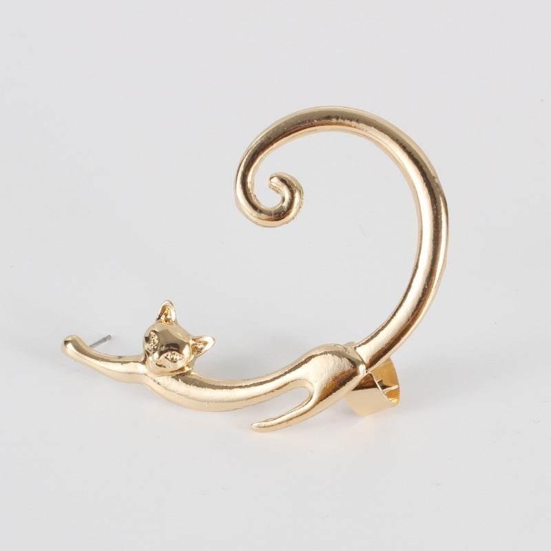 Punk Cat Ear Cuff Stud Earring – Edgy Style Jewelry - ZA-Zola