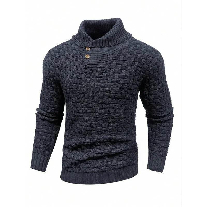 Men's Slim Turtleneck Sweater - Fashion Casual Pullover - ZA-Zola