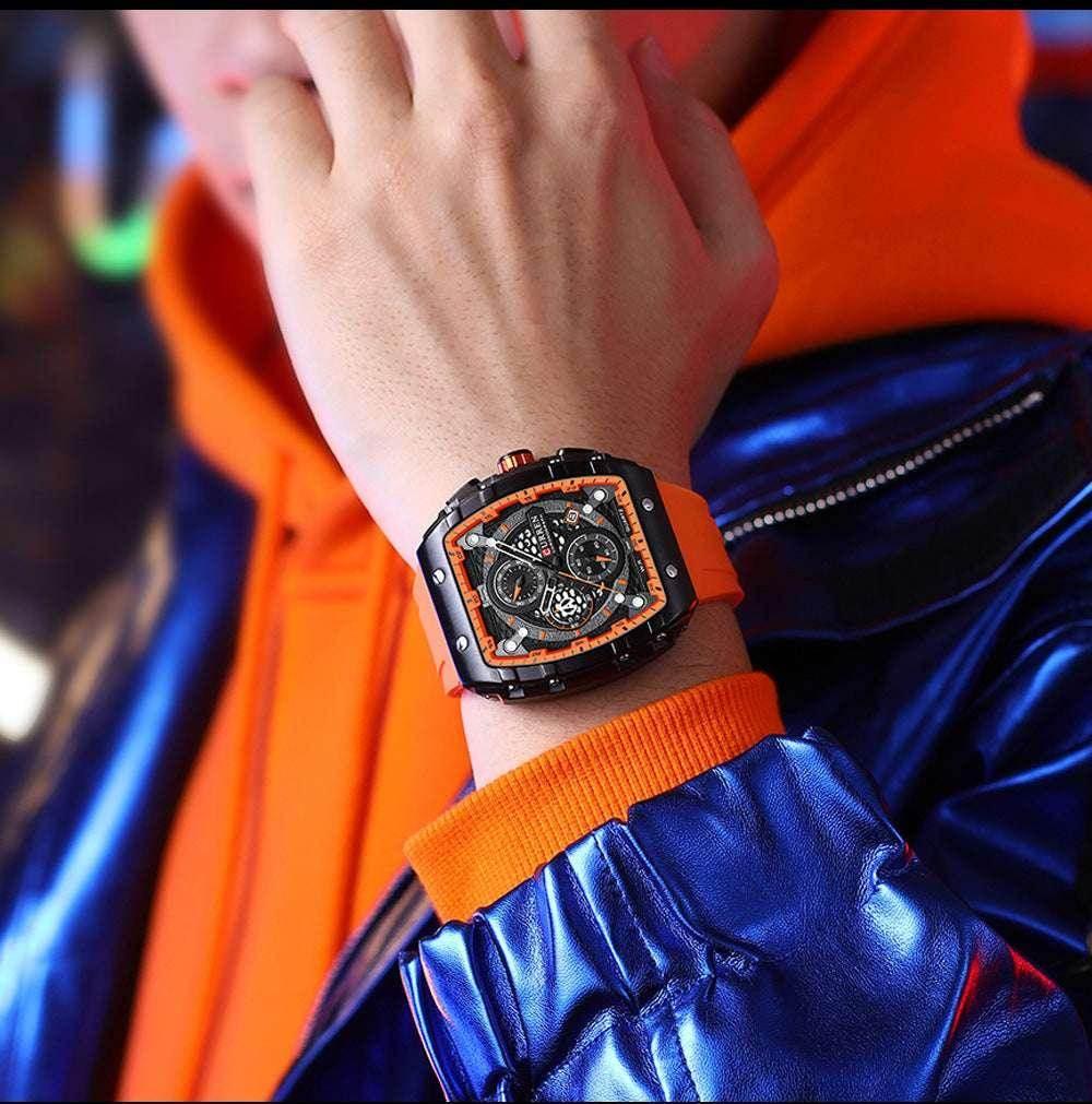 Men's Six-Pin Quartz Sports Watch – Stylish & Durable - ZA-Zola
