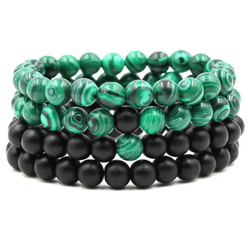 Classic Matte Malachite Bracelet for Men & Women - ZA-Zola