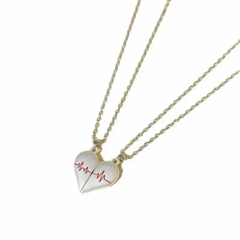Magnetic Heartbeat Necklace for Couples - Shop Now! - ZA-Zola
