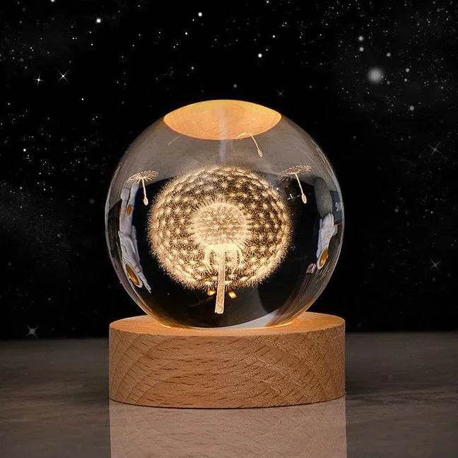 Buy Crystal Ball Night Lamp - Starry Sky Ambience - ZA-Zola