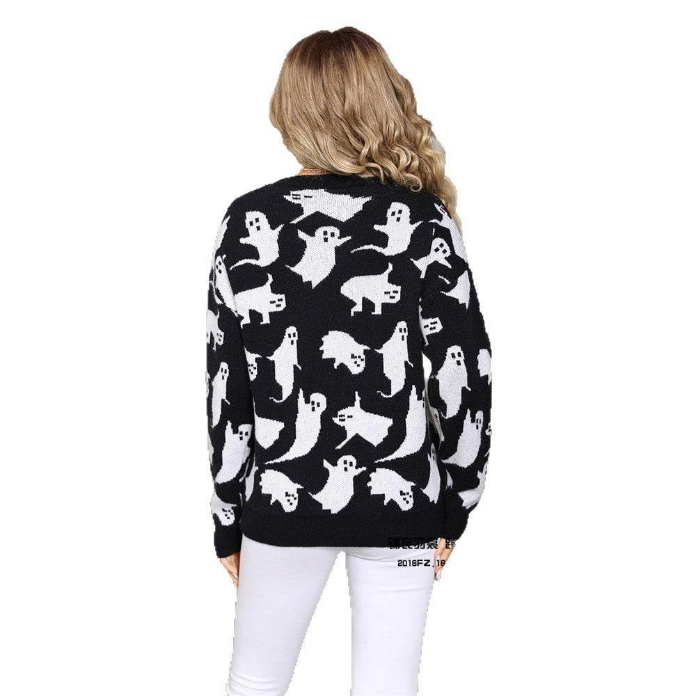 ZA-Zola Halloween Sweater Pullover Knitwear - ZA-Zola
