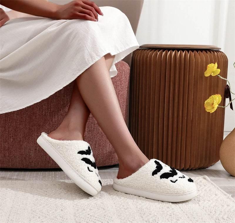 ZA-Zola Halloween Bat Plush Slippers - ZA-Zola