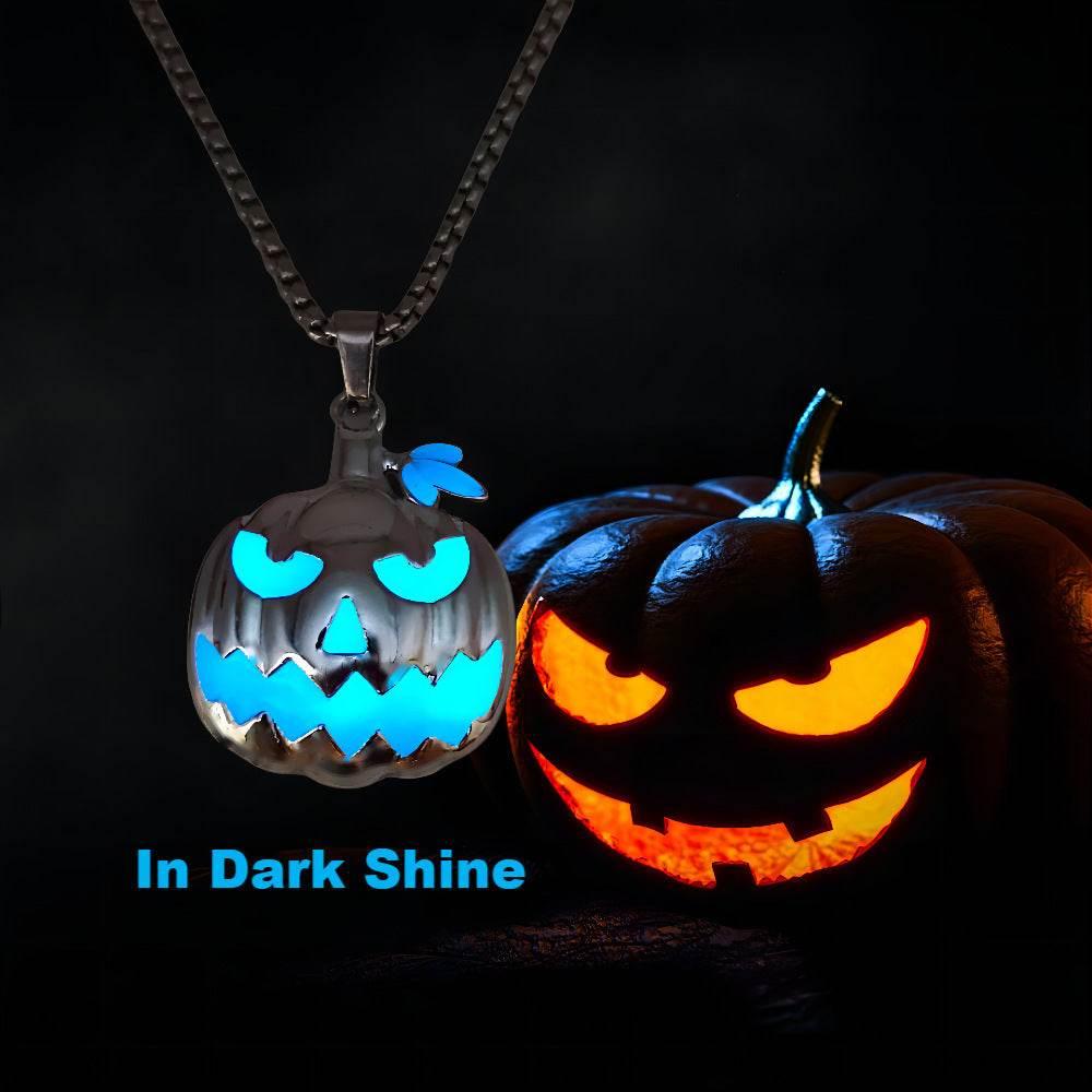 ZA-Zola Luminous Pumpkin Ghost Necklace Halloween - ZA-Zola