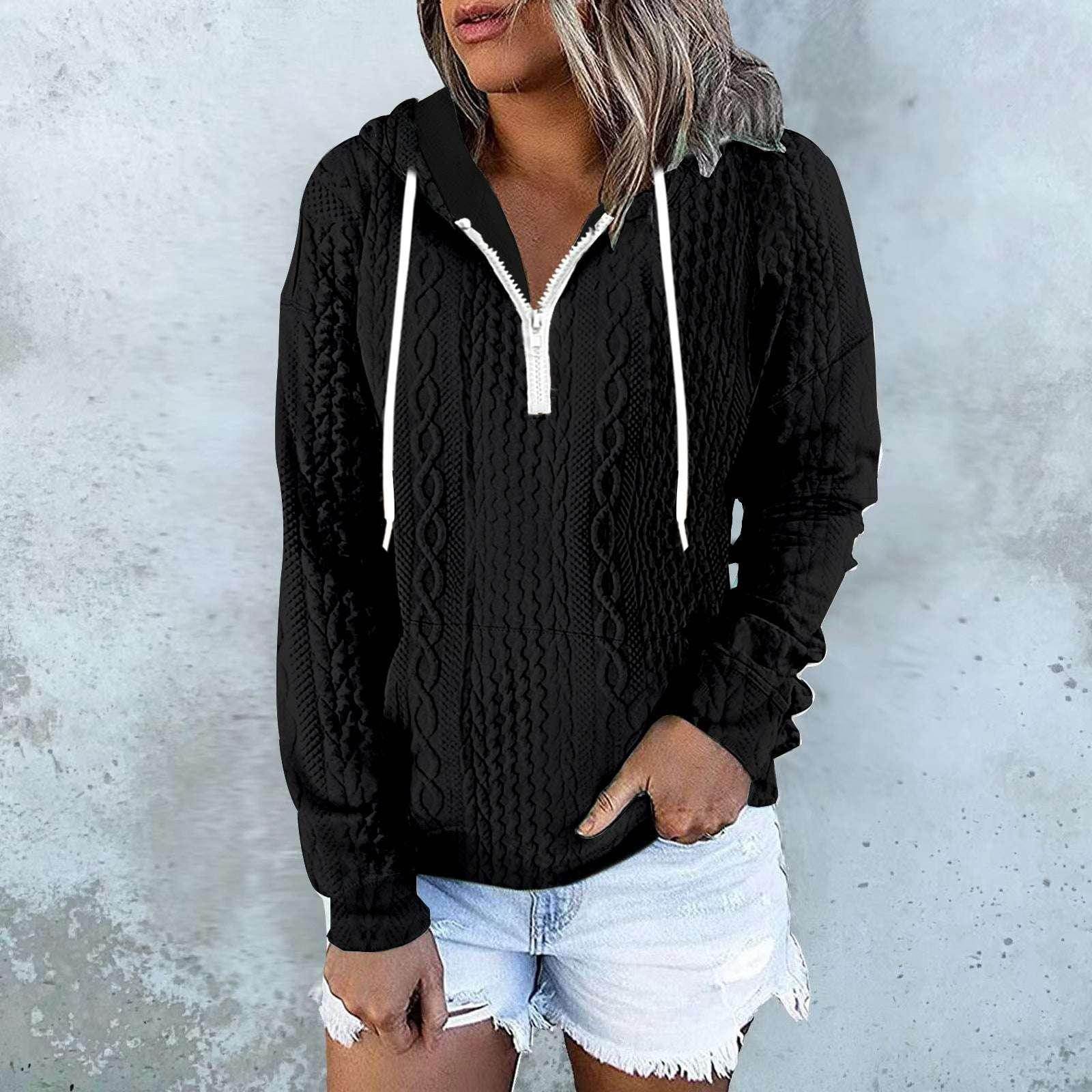 Women's Twist Texture Hoodie – Shop Now! - ZA-Zola