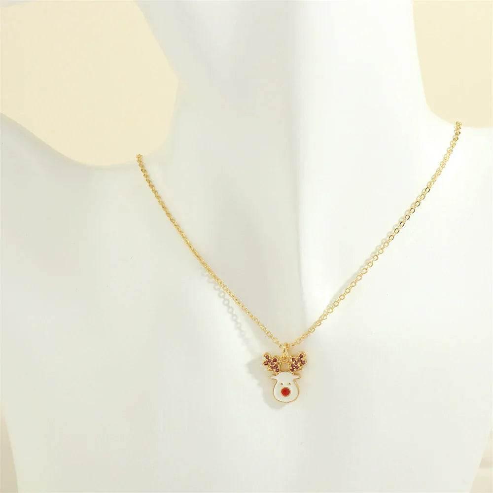 Festive Christmas Tree & Santa Necklace – Shop Now - ZA-Zola