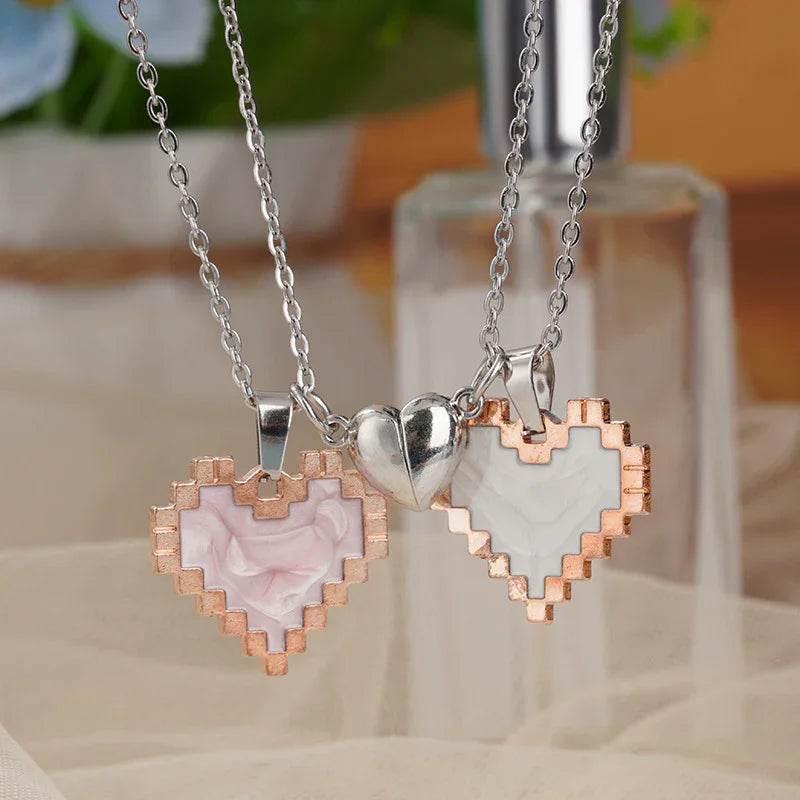 Buy Magnetic Heart Couple Necklace – Perfect Gift Now! - ZA-Zola