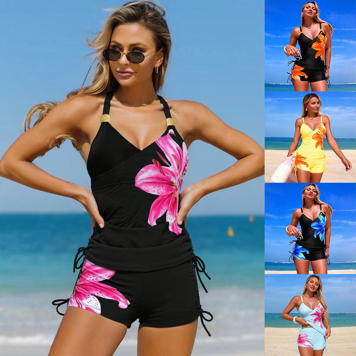 Modest Swimwear Women Two Piece Conservative Swimsuit Set