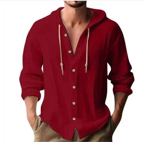 Cotton & Linen Hooded Shirt for Men – Shop Now - ZA-Zola