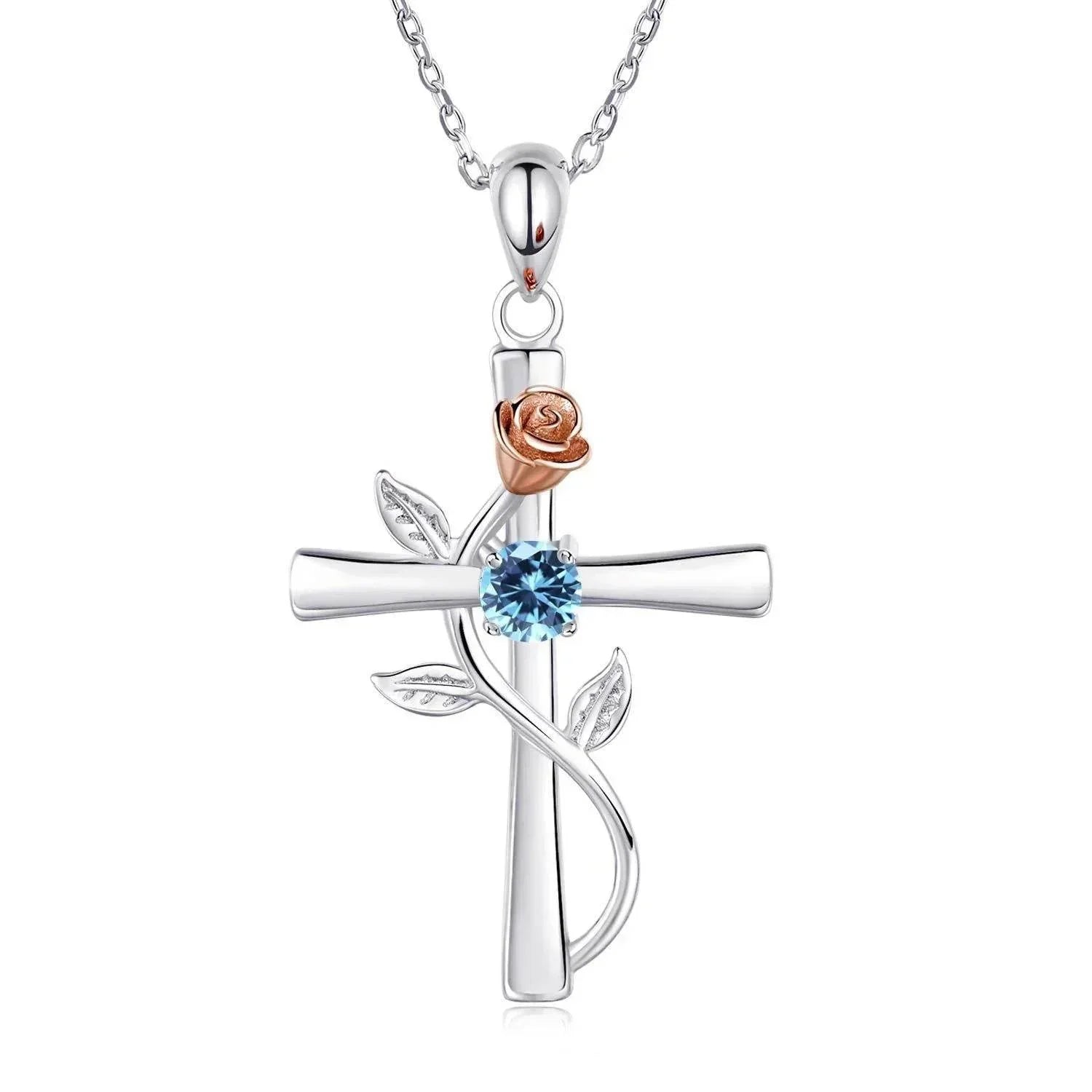 Shop Rose Cross Necklace – Perfect Gift Today! - ZA-Zola