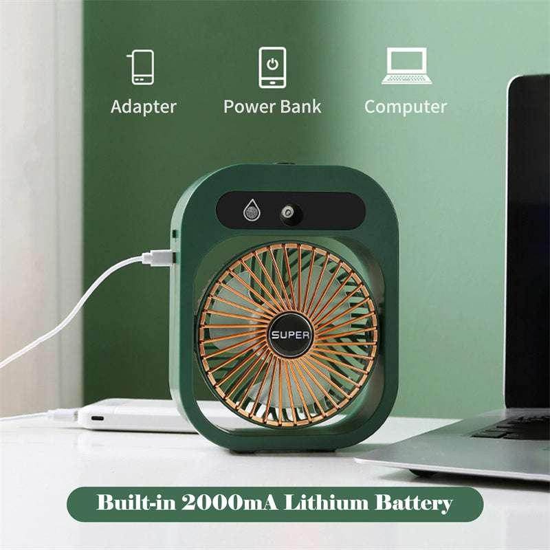 USB Misting Fan & Humidifier – 3 Wind Speeds, Cooling - ZA-Zola
