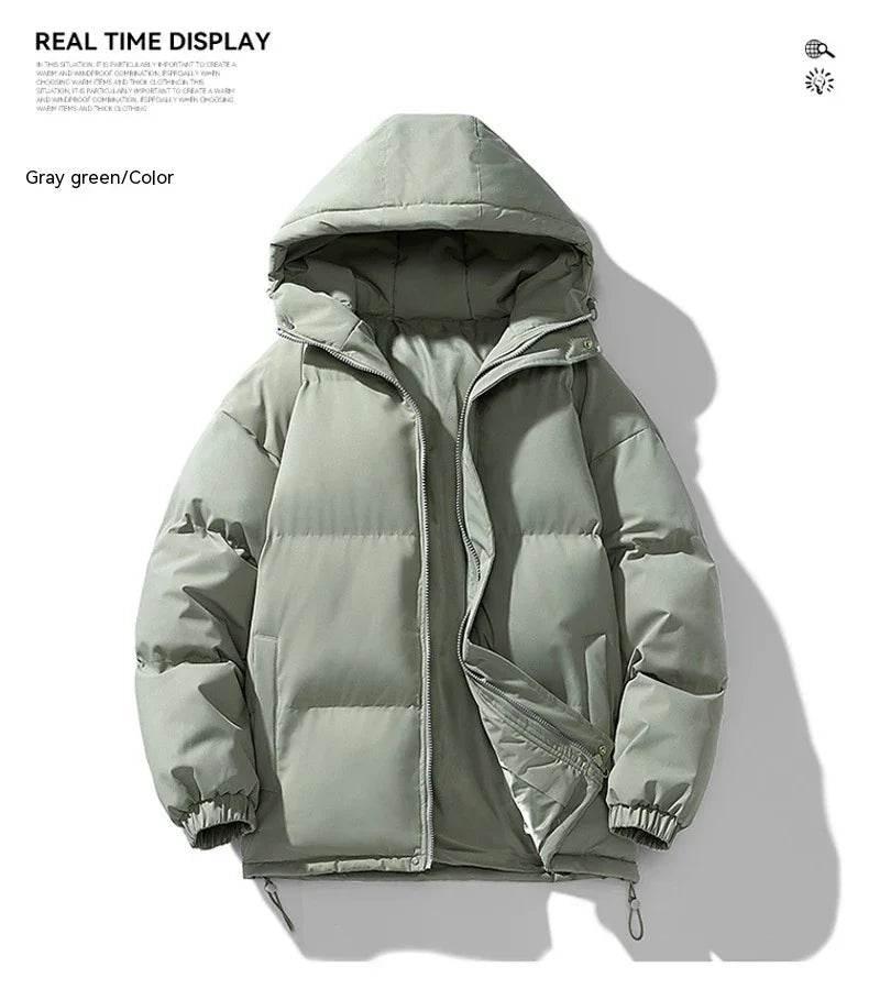 Men's Hoodie Padded Coat – Warm, Casual, Loose Fit - ZA-Zola