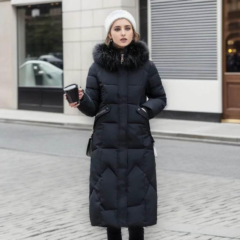 Women's Quilted Jacket with Fur Collar – Buy Now - ZA-Zola