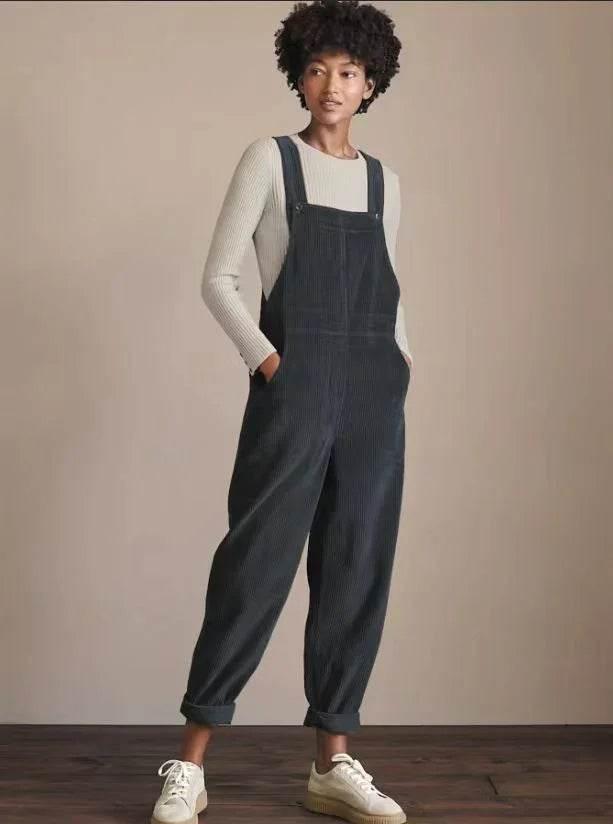 Corduroy Bib Overalls for Women – Casual & Comfy - ZA-Zola