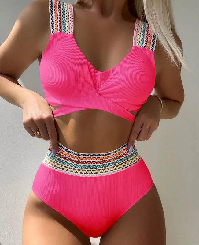 Slim Fit Triangle Bikini Set – Backless Style - ZA-Zola
