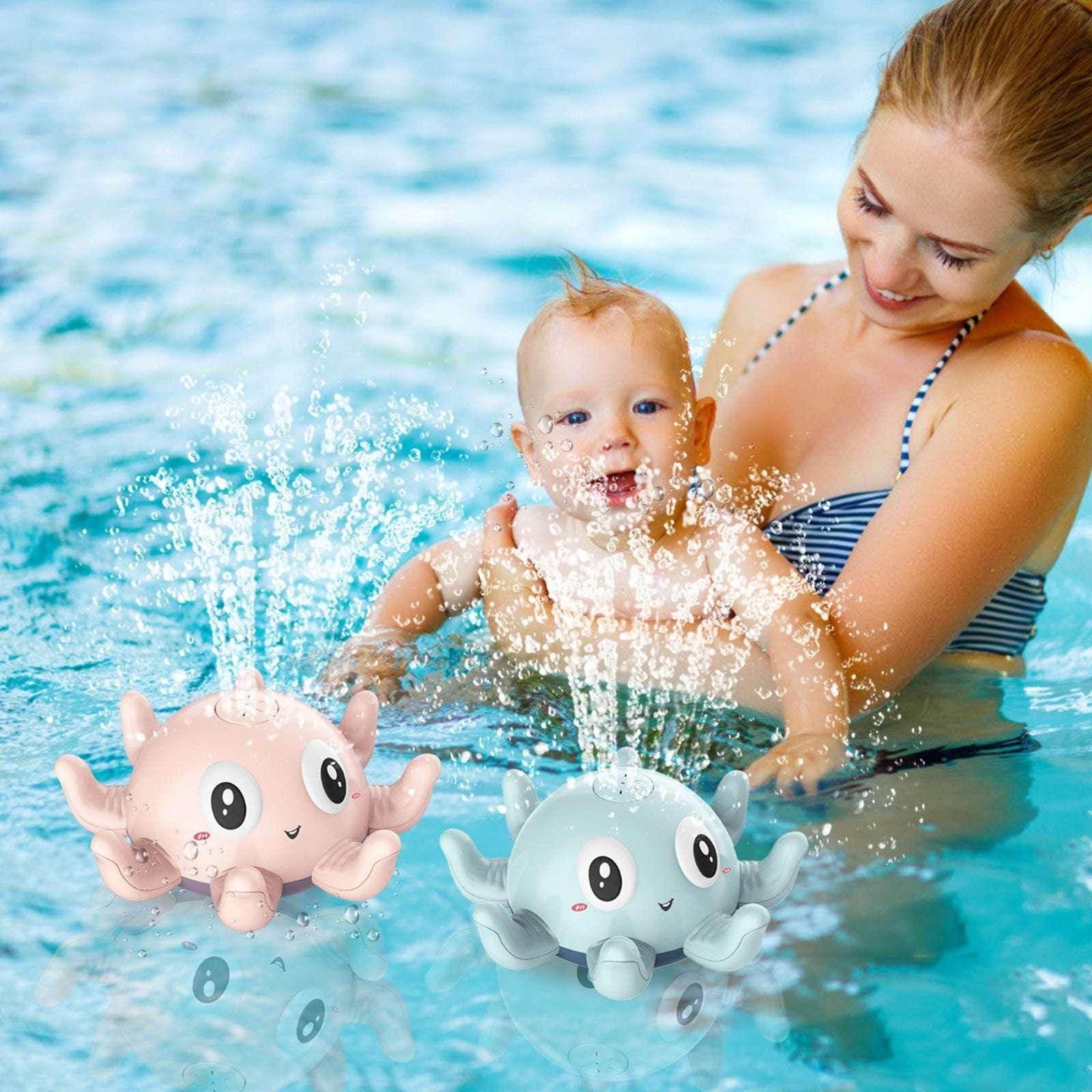 Interactive Baby Bath Toy with Water Spray & Lights - ZA-Zola