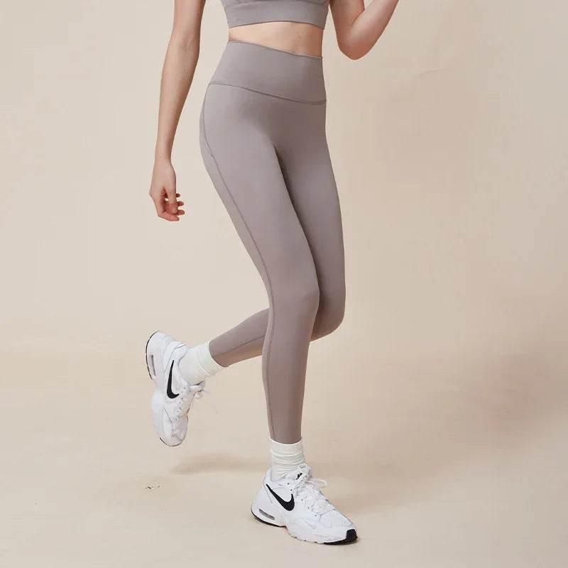 Cross Hip Lifting High Waist Yoga Pants – Waist-Slimming Design - ZA-Zola