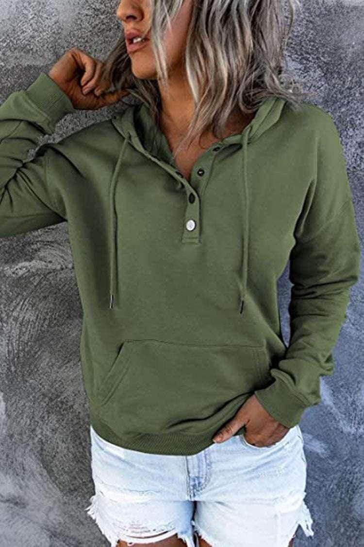 Buy Women's Button Hoodie – Stylish & Cozy! - ZA-Zola