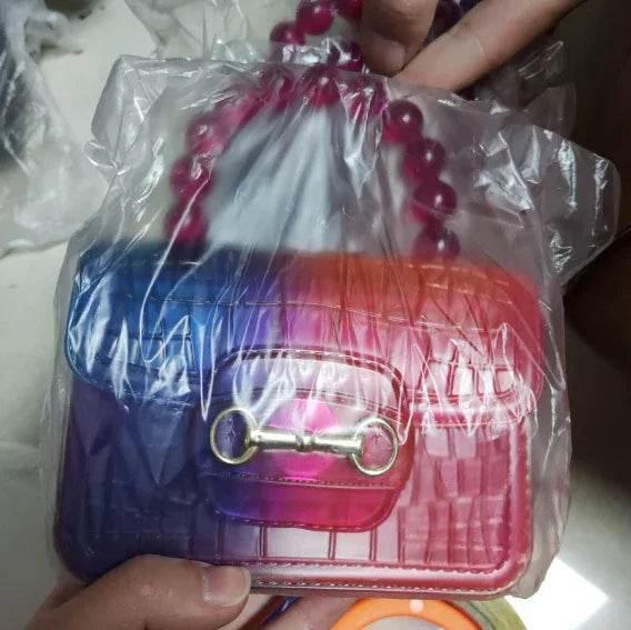 Pearl Handheld Transparent Jelly Bag | Stylish PVC Bag - ZA-Zola