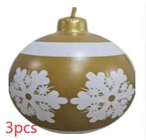 Inflatable Christmas Ornament Ball 60CM Outdoor PVC - ZA-Zola