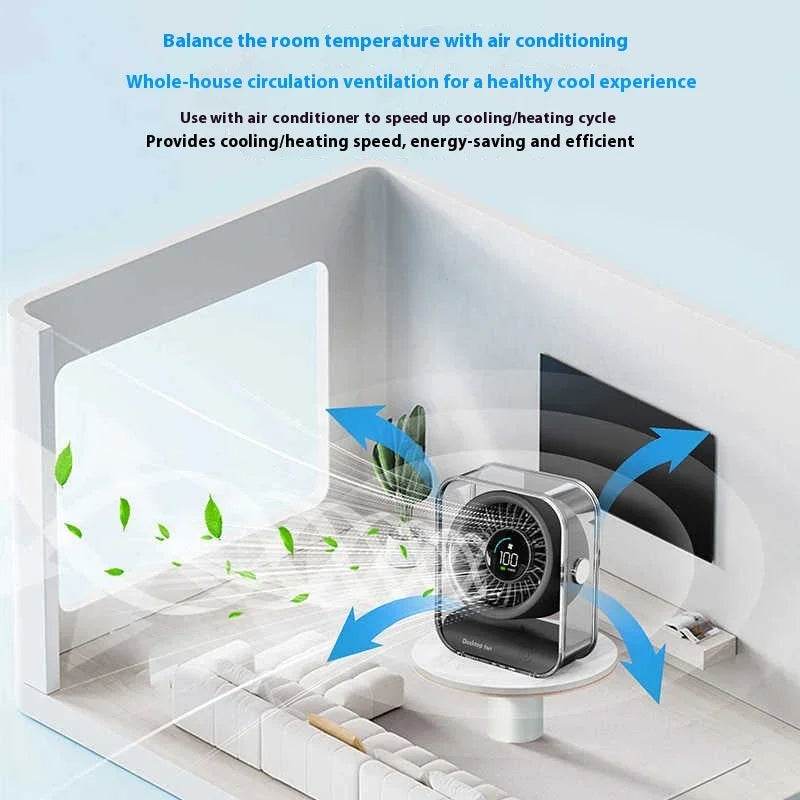 5000mAh Portable Cooling Desktop Fan – USB Power - ZA-Zola