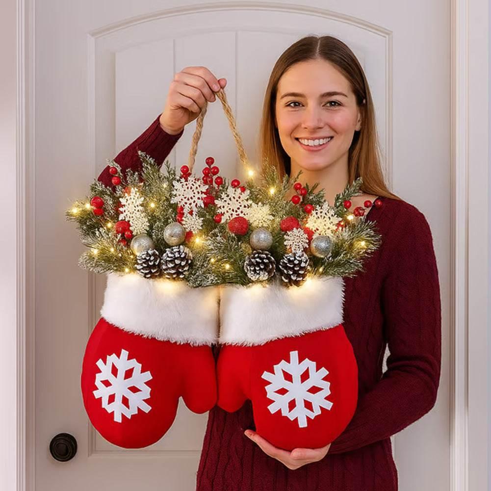 Christmas Candy Gloves Ornament | Festive Lollipop Decoration - ZA-Zola