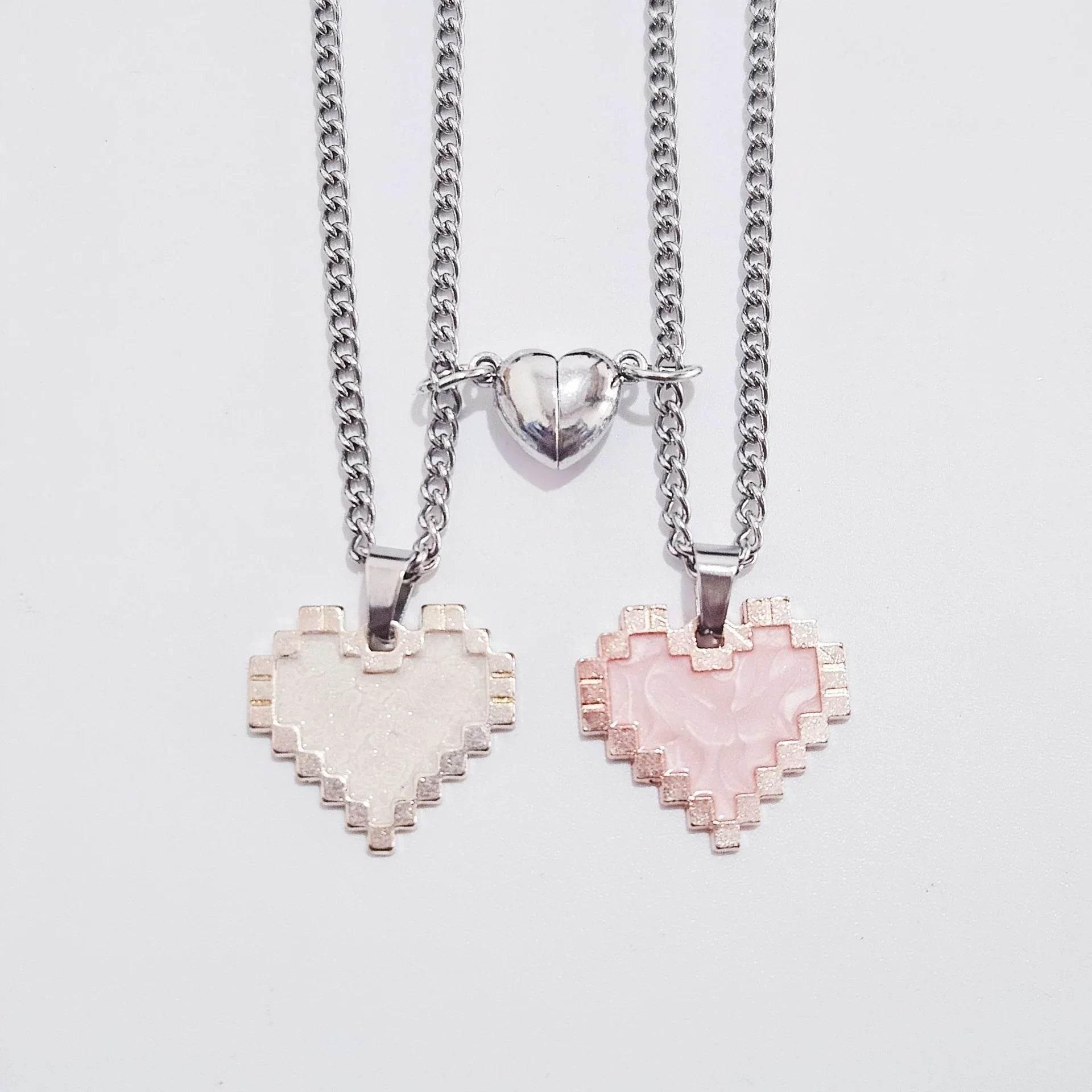 Buy Magnetic Heart Couple Necklace – Perfect Gift Now! - ZA-Zola
