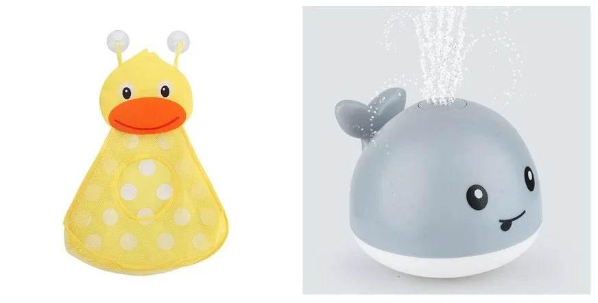 Electric Whale Bath Toy with Light & Water Spray - ZA-Zola