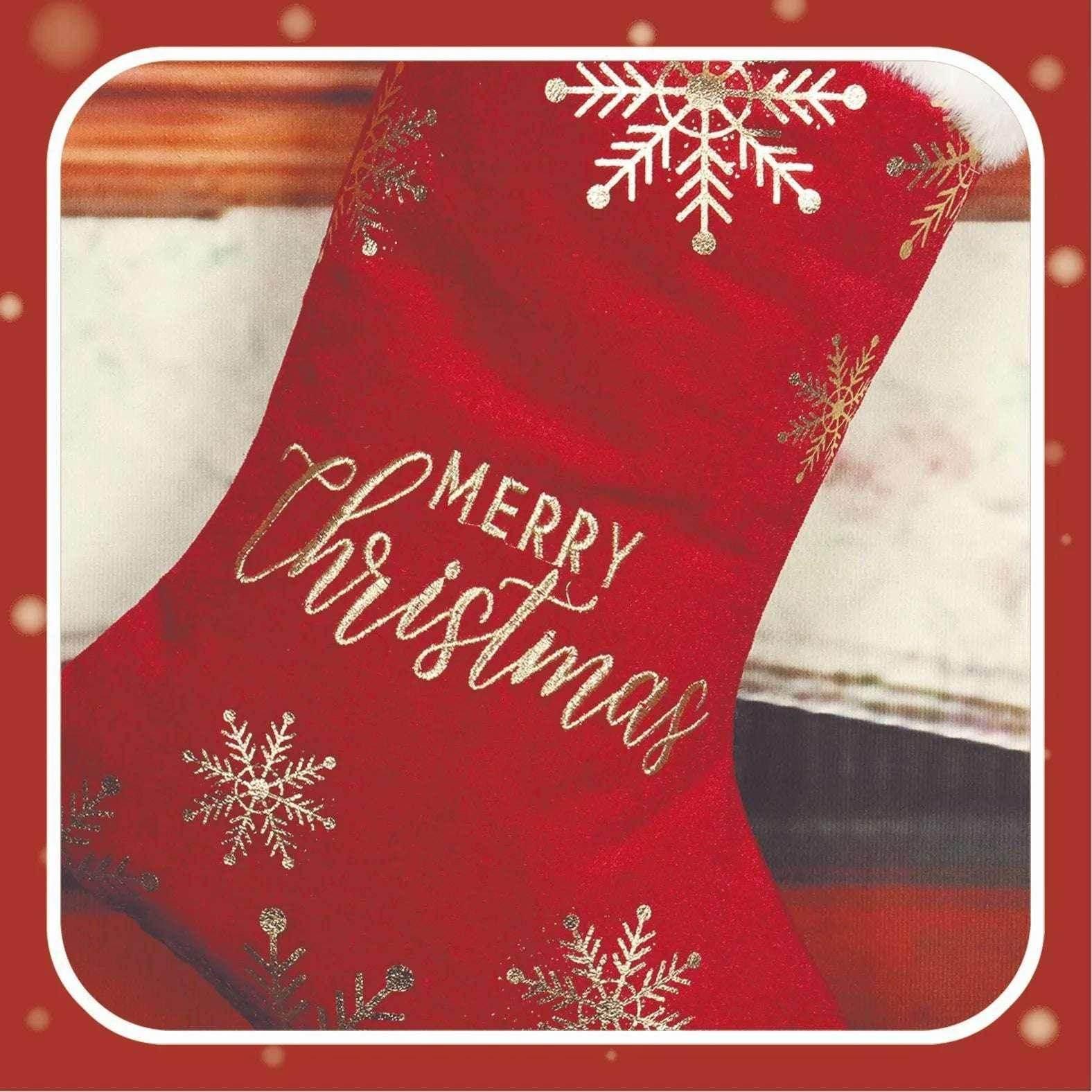 Embroidered Christmas Stockings – Candy & Gifts - ZA-Zola